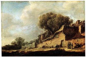 景观与农民小屋，1631年。 作者 扬·约瑟夫斯·范·高恩