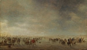 溜冰者，1641年 作者 扬·约瑟夫斯·范·高恩