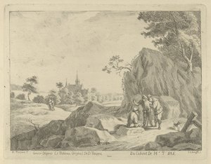 旅行者和牧羊人的风景 作者 扬·劳林·克拉夫特 (I)