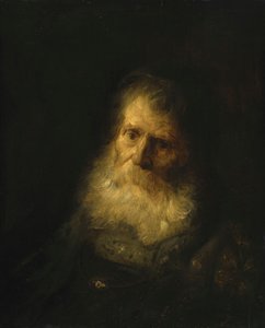 特罗尼老胡须男人的头与肩 作者 扬·利文斯（Jan Lievens）