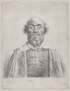 老人半身像，1620-74。 作者 扬·利文斯（Jan Lievens）