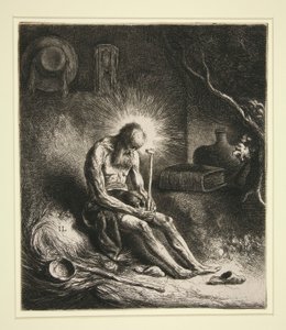 忏悔中的圣杰罗姆 作者 Jan Lievens