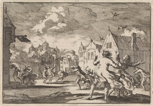 1671 年，吕讷堡卢乔夫城堡附近村庄的居民遭遇旋风，鸟儿从空中坠落身亡。