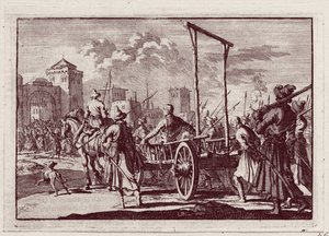 Stenka Razin在莫斯科被处决之前，1698年