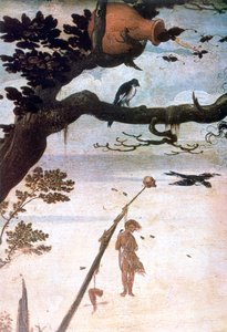 景观场景，圣克里斯托弗的传说，c1520-1559 作者 扬·曼丁
