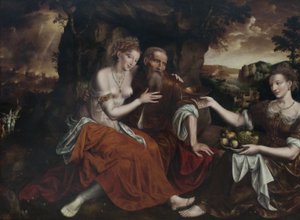 罗得和他的女儿们 作者 扬·马特西斯（Jan Matsys）