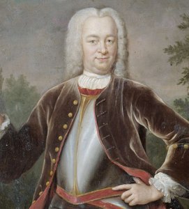 荷兰文：Gustaaf Willem baron van Imhoff (1705-50)。荷兰东印度公司总督（1743-50 年）古斯塔夫-威廉男爵-范-伊姆霍夫肖像 作者 扬·莫里茨·昆克哈德
