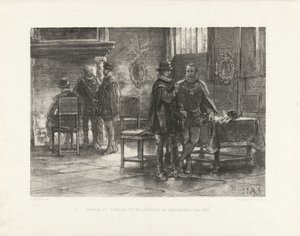 1567 年奥兰治和埃格蒙德在维尔布鲁克的会晤
1567 年草月奥兰治和埃格蒙德在维尔布鲁克的会议（标题见实物）