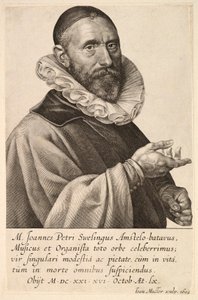 Jans Pietersz Sweelinck的画像，出版。1624. 作者 简·穆勒