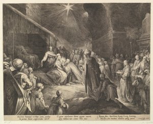 Magi的崇拜》，约1625年。 作者 简·穆勒
