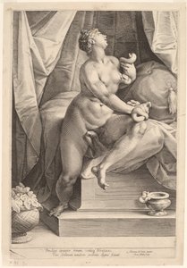 克莱奥帕特拉 作者 扬·穆勒（Jan Muller），仿照阿德里安·德弗里斯（Adriaen de Vries）