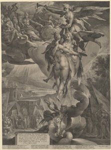 艺术的神化 作者 Jan Muller，在 Bartholomaeus Spranger 之后