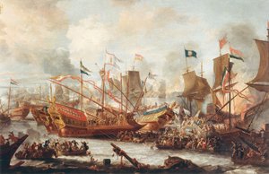 莱庞托之战，1671年。 作者 老詹·皮特斯