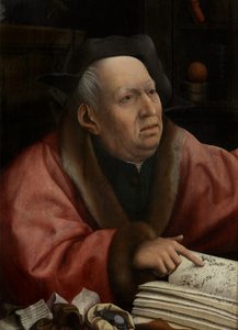 死亡与吝啬鬼》细部，约 1515-21 年（镶板油画） 作者 扬·普罗沃斯特