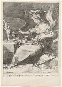 无常的寓言（Vanitas）
Vanitas，vanitatum et omnia vanitas（物体上的标题） 作者 扬·萨恩雷丹（Jan Saenredam）