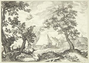 绑架甘尼米的景观 作者 亚伯拉罕·布洛玛特（Abraham Bloemaert）