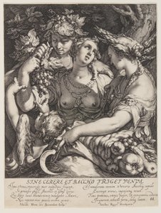 Sine Cerere 和 Baccho Friget Venus 作者 扬·萨恩雷丹（Jan Saenredam）