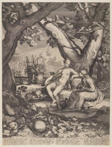Vertumnus 和 Pomona 作者 扬·萨恩雷丹（Jan Saenredam）