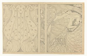 路易-库佩鲁斯《迷魂记》封面设计
装订设计路易-库珀勒斯，《Psyche》，1898 年 作者 扬·图洛普