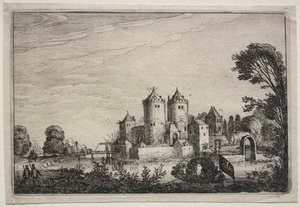 两塔城堡，1616年。