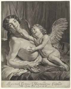 维纳斯与爱
Lasciva Venus Blandusque Cupido（物品上的标题） 作者 扬·维尔科列（一）