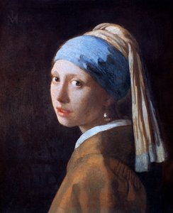 戴珍珠耳环的女孩，c1665 作者 扬·维米尔·范·代尔夫特