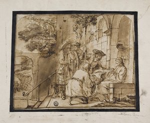 约瑟夫的兄弟向雅各布展示外套，1640年代 作者 简·维克多斯