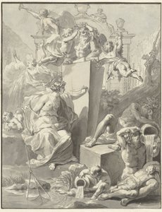 W. van der Hoeven 的扉页设计，韦斯特米尔，1721 年 作者 扬·旺德拉尔