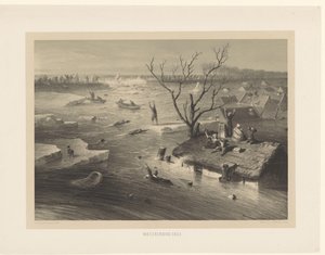 堤坝决口，农场被淹
洪水1855 年（标题在实物上） 作者 扬·魏森布鲁赫