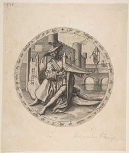 富人在颚骨上演奏小提琴》，约1568年。