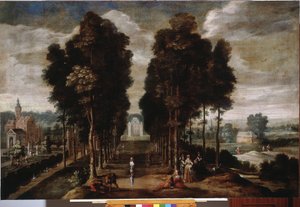 城堡公园 绘画作者 Jan Wildens (1586-1653) 17 世纪 Genes, Musei di Strada Nuova (ex Palazzo Bianco)