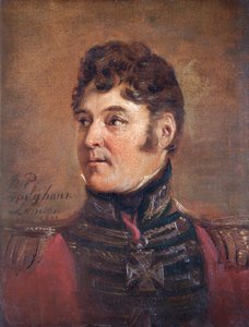 英国士兵科林-哈尔克特爵士将军的画像，1821年。  