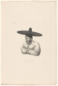 韩国商人的肖像 Koorai / 商人 / Ein Kaufmann（物体上的标题） 作者 扬·威廉·弗兰德伦