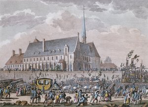 1789年10月6日，法国王室在帕西（Passy）修道院从凡尔赛（Versailles）前往巴黎 作者 一月后，布尔特胡斯