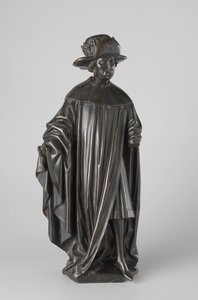 波旁的伊莎贝拉墓中的哭泣者，约1475-76（青铜）。 作者 Jan attrib.to Borman