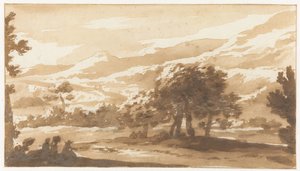 意大利山区景观 作者 扬·德·比绍普（Jan de Bisschop）