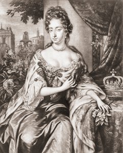 英格兰、苏格兰和爱尔兰的玛丽二世女王。 作者 Jan or Verkolye (after) Verkolje