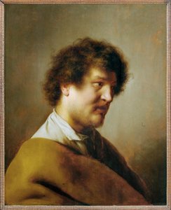 男性肖像（橡木上的绘画）