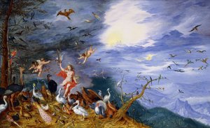 空中寓言，约1630年 作者 扬·布鲁格（Jan Brueghel）