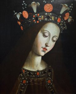 加冕的处女》，取材于休伯特和扬-凡-艾克（木板油画） 作者 扬·范（后）艾克