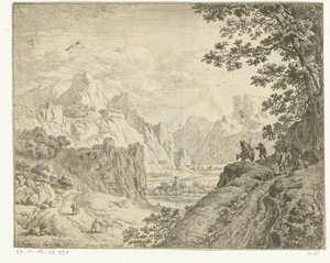 与旅客的河流景观 莱茵河风景（系列名）