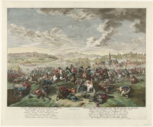 意大利北部的马战，约 1702-1703 年
Pugna Germanorum et Gallorum in Italia / 日耳曼人与法国人在意大利的战斗（标题在实物上） 作者 扬·范·赫腾堡