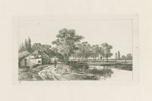 停泊船只的风景
乌得勒支周边（系列标题） 作者 扬·范·洛克霍斯特