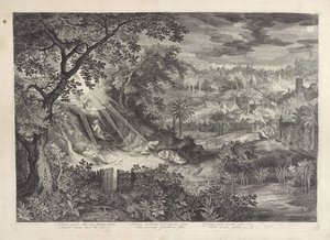 Landschap met Christus in de hof van Gethsemane