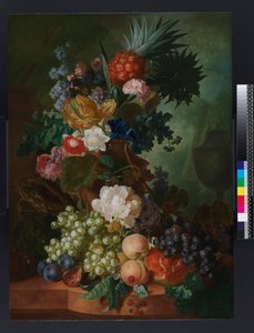 1808年以前的鲜花和水果花瓶 作者 扬·范·奥斯