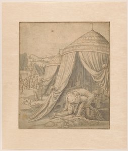 Acham 埋葬了被盗的财产 作者 Jan van Scorel (学校)