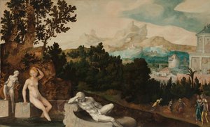 拔示巴的风景 作者 扬·范·斯柯（Jan van Scorel）