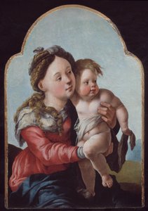 圣母与圣婴 作者 扬·范·斯柯（Jan van Scorel）