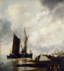 海片（布面油画） 作者 Jan van de Capelle或Cappelle