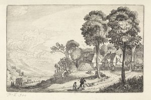 村庄附近小路上的旅行者
风景（系列名称）
奄奄一息（丛书名） 作者 扬·范德维尔德 (II)